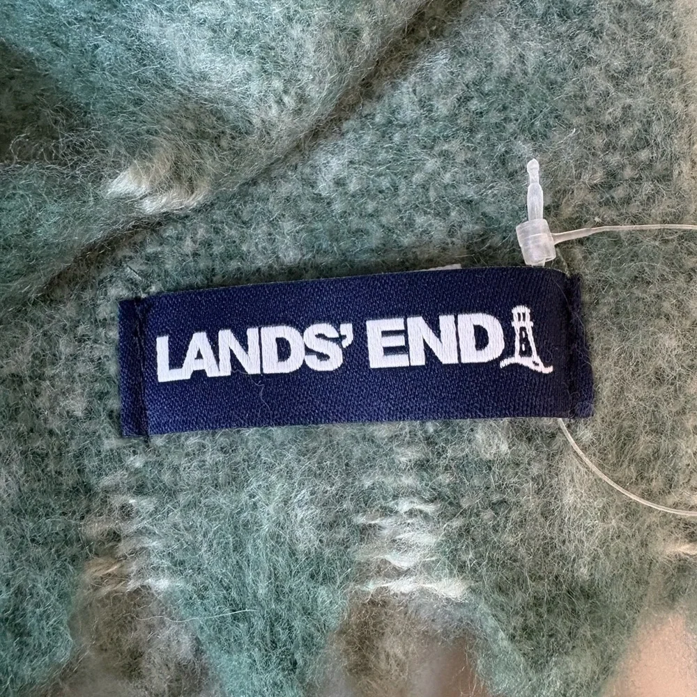 Lands' End Brushed Blanket Scarf NWT